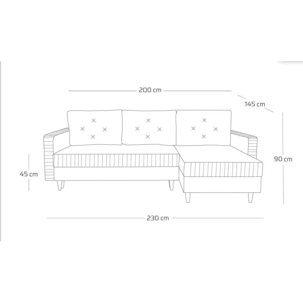 Corner Sofa Bed TOPAZ - Image 10