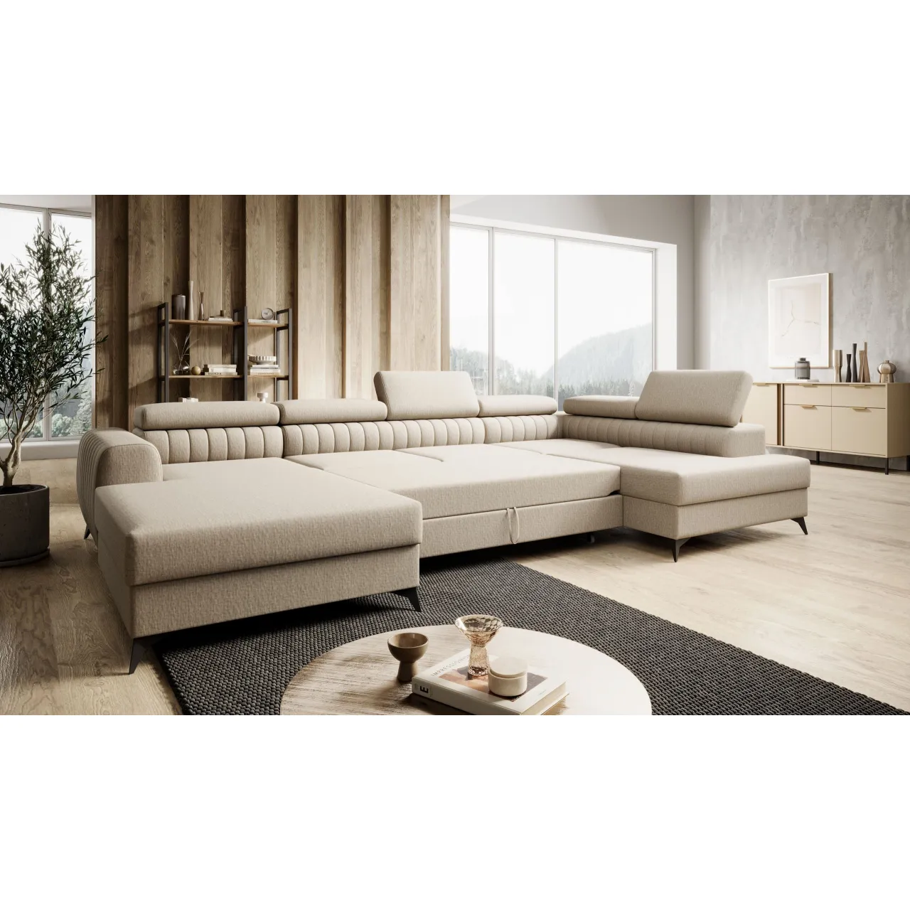 Corner Sofa Bed Piero U